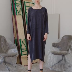 Priory black cupro dress, size S/M